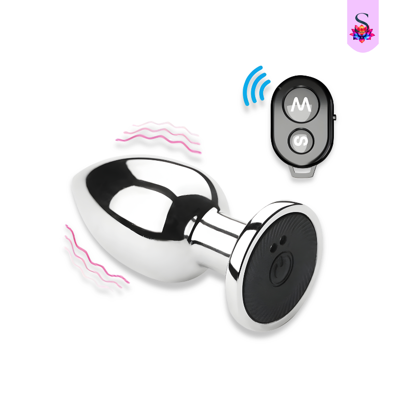 Plug Anal com Vibração e Controle Remoto