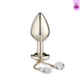 Plug Anal M Dourado com Pingente