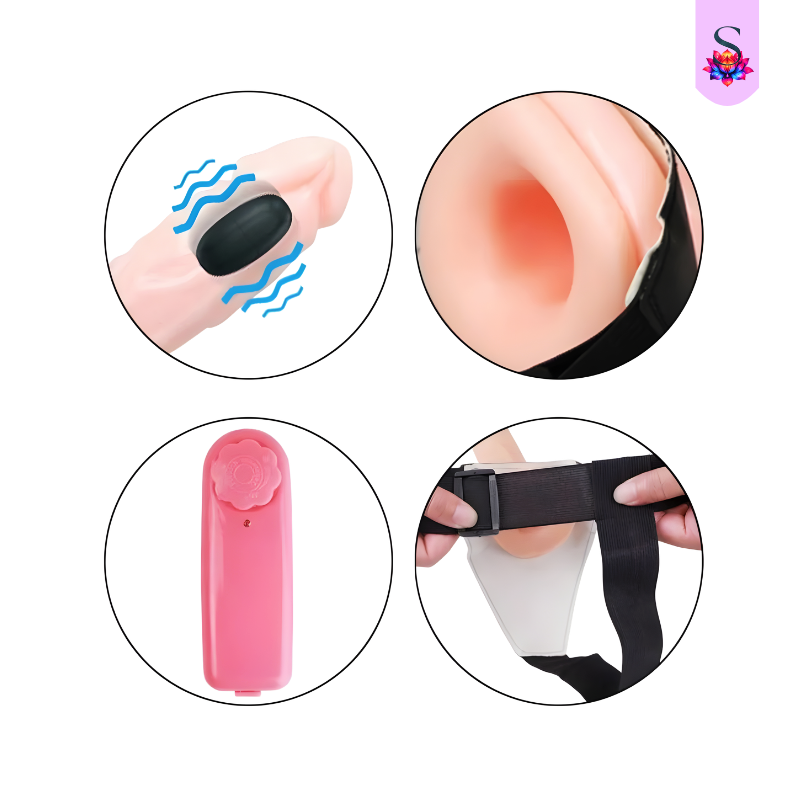 Cinta Peniana com Controle para Vibração