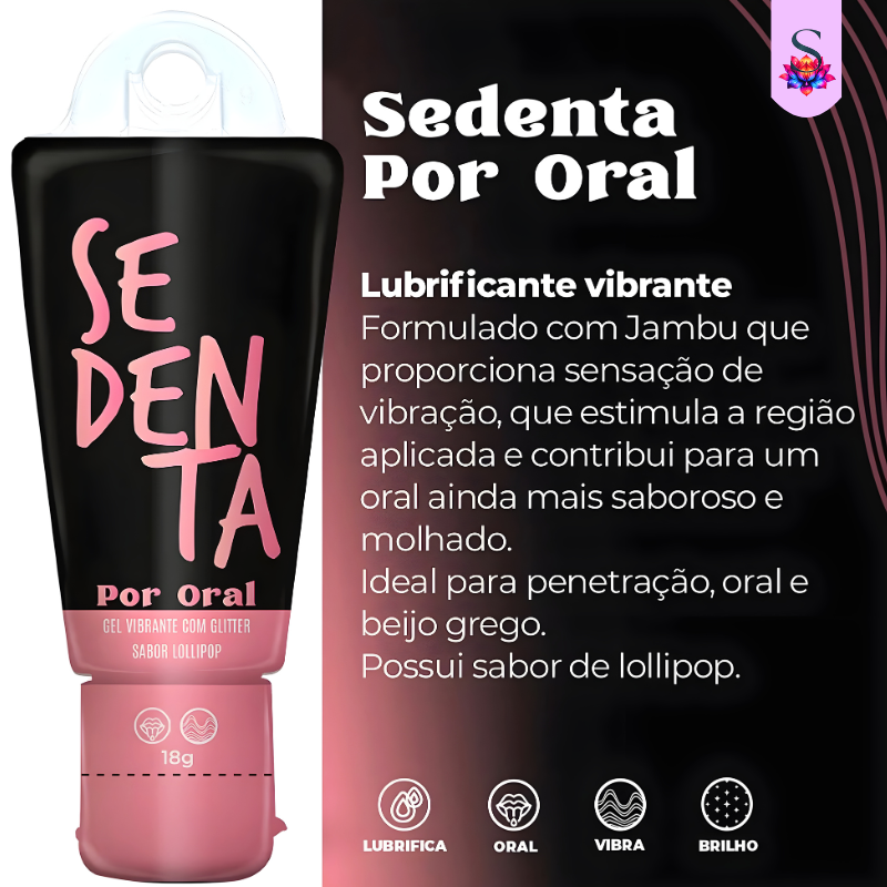 Gel Sedenta Oral com Glitter