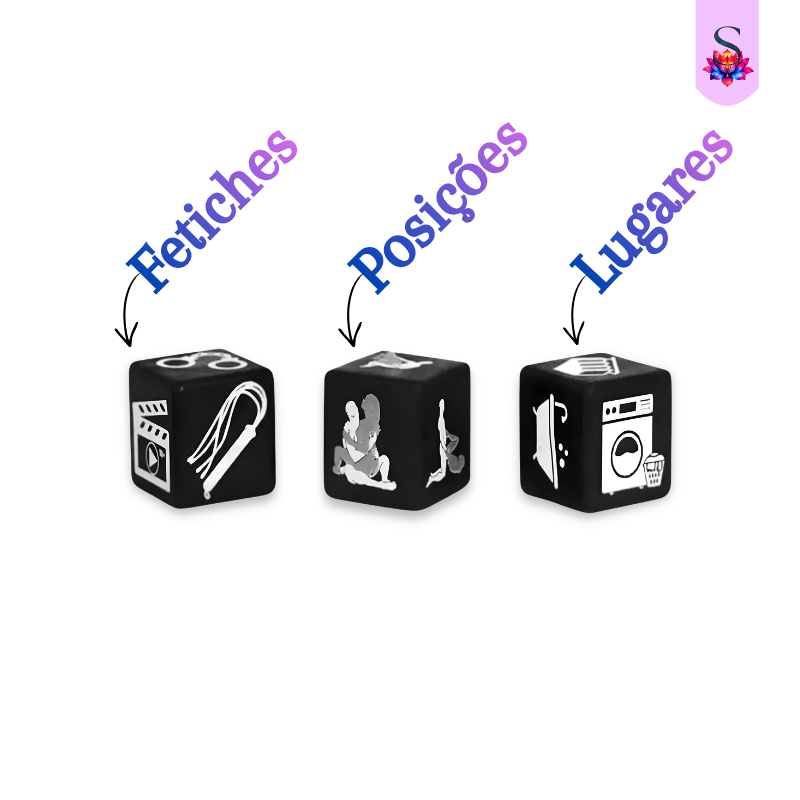 Kit 3 Dados Eróticos BDSM