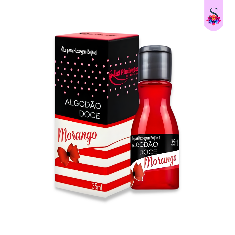 Óleo de Massagem Beijável Morango Hot