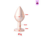 Plug Anal M Luxo com Jóia