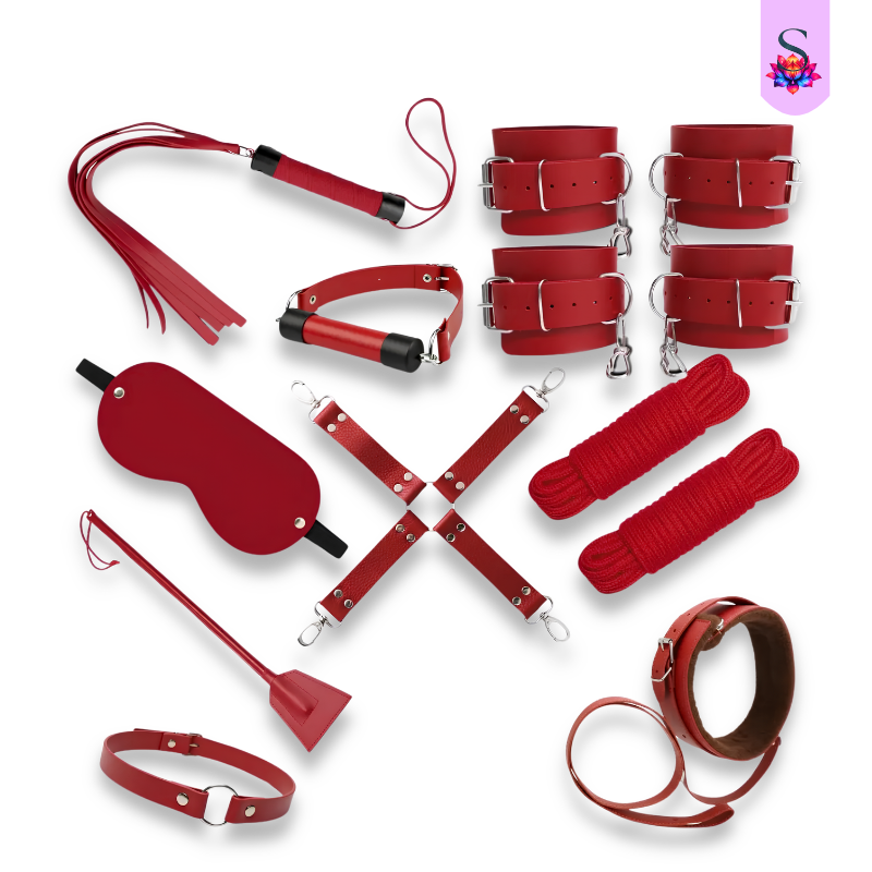 Kit Sado 11 Peças em Couro
