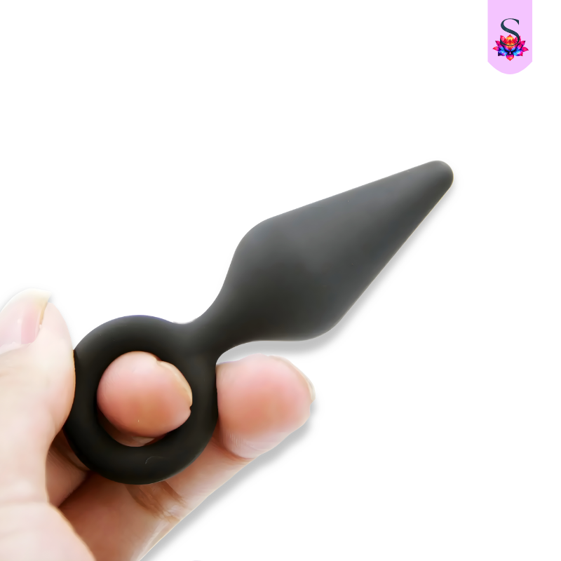 Plug Anal em Formato de Cone com Alça