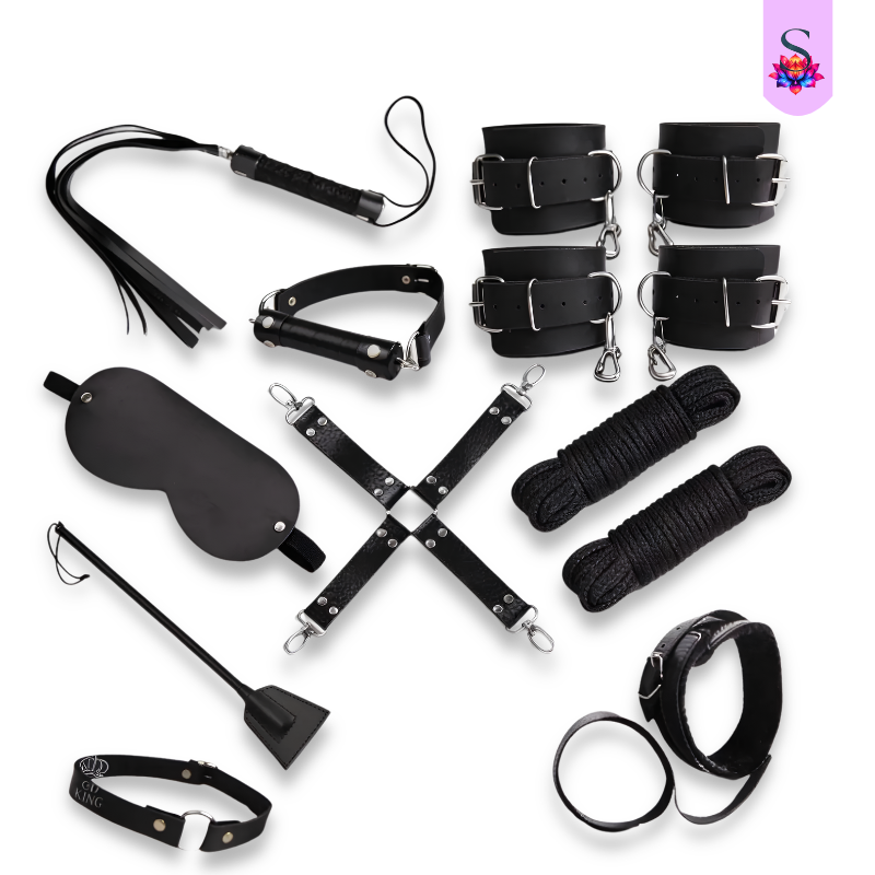 Kit Sado 11 Peças em Couro